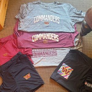 Nike Washington Commanders Dri-Fit short sleeve shirts Black,Gray and Burgundy